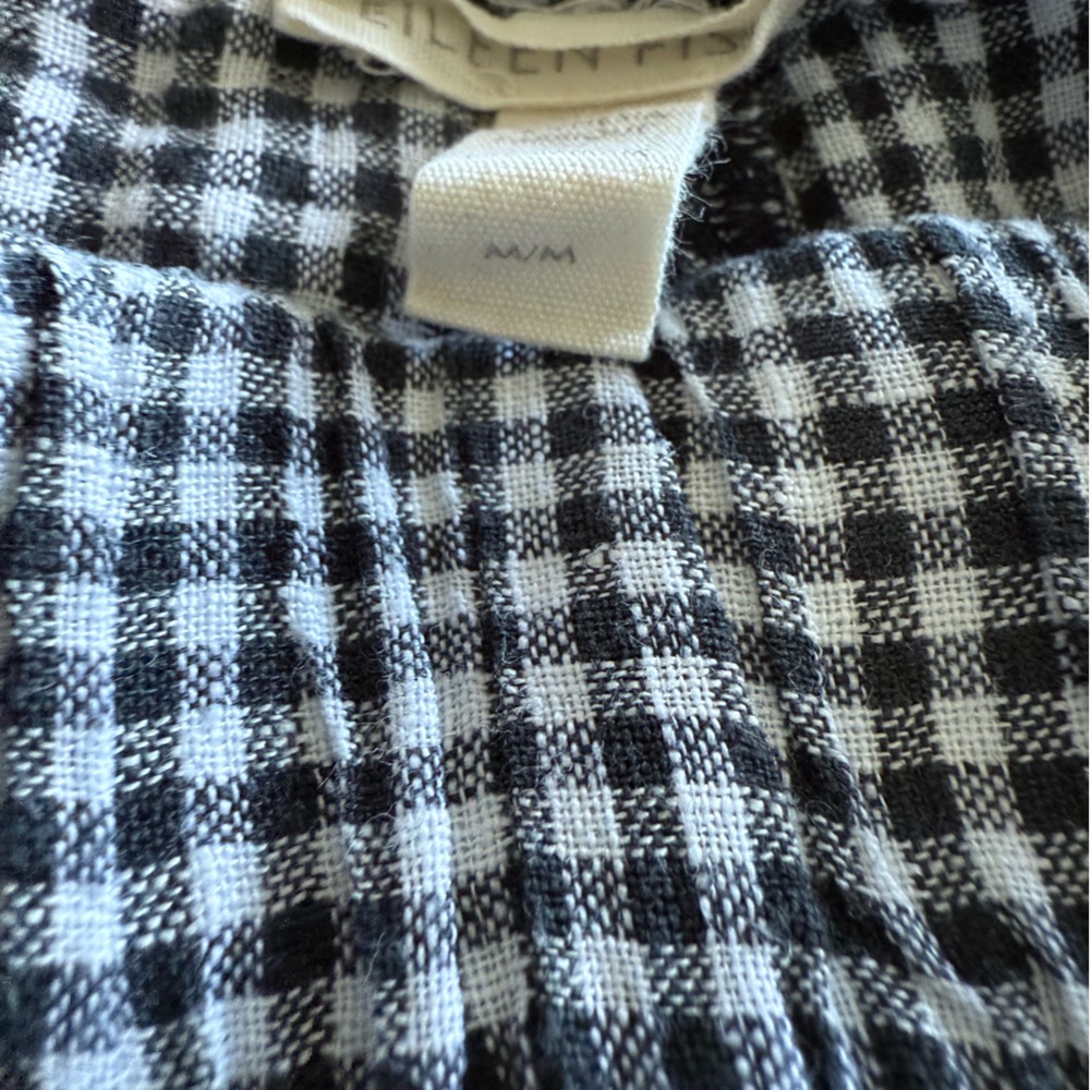 Eileen Fisher Puckered Organic Linen Pants - Picture 3 of 8